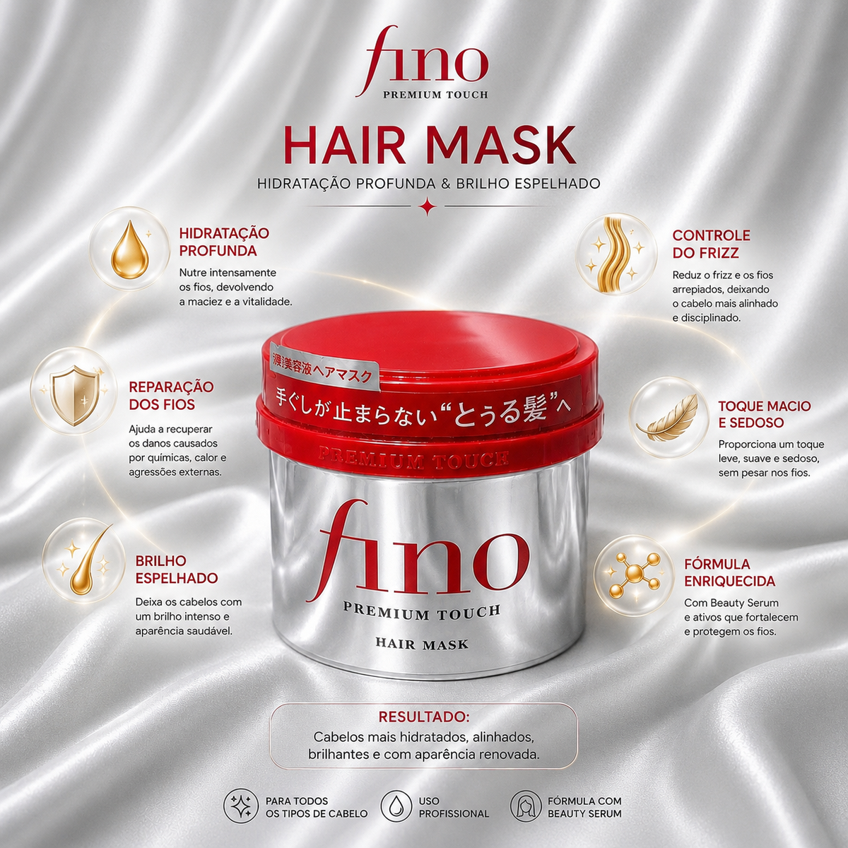 Fino Premium Touch Hair Mask – Máscara Capilar