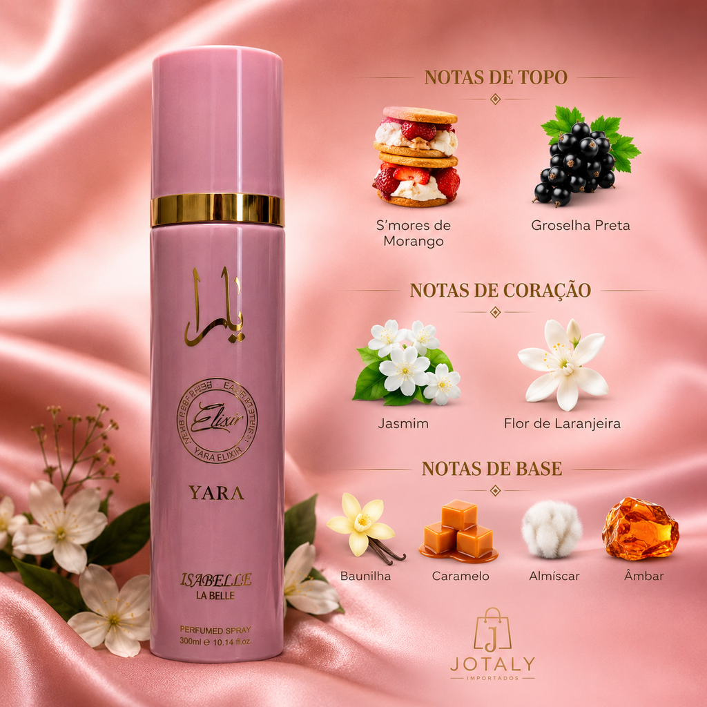 Body Spray Yara Elixir Isabelle La Belle 300ml
