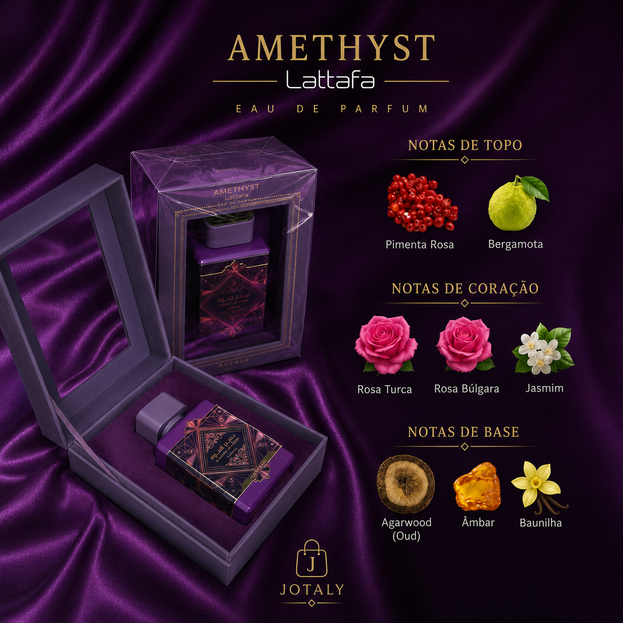 Lattafa Bade’e Al Oud Amethyst Eau de Parfum 100ml Original