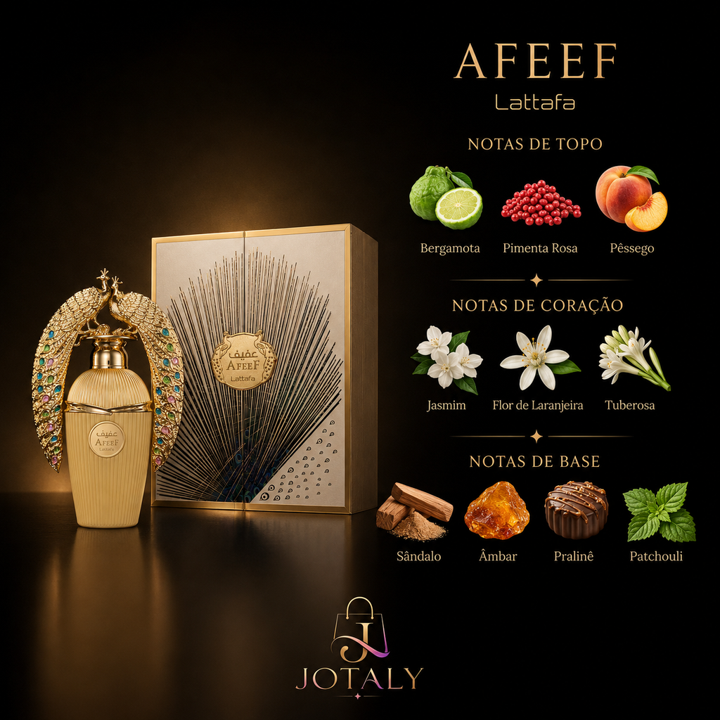 Afeef Lattafa Eau de Parfum Feminino 100ml Original