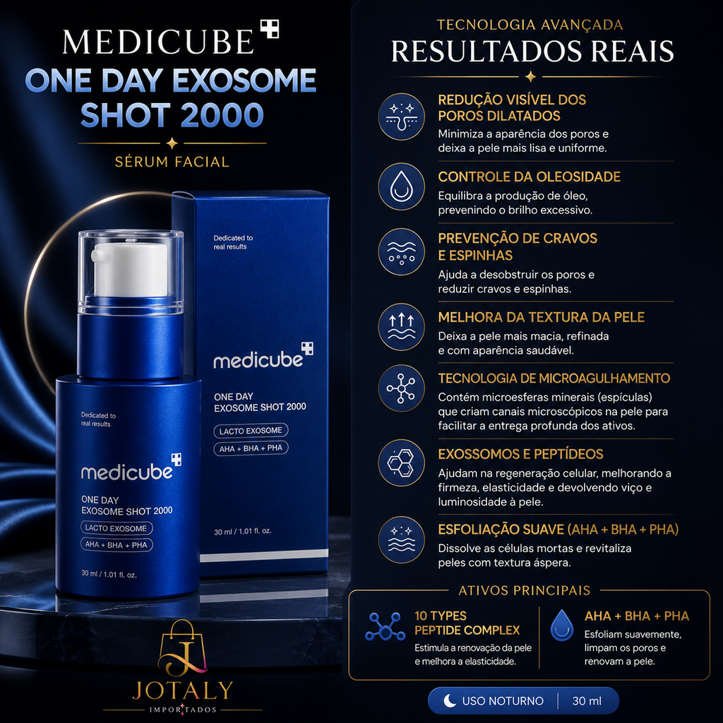 Medicube One Day Exosome Shot 2000 Sérum Facial 30ml – Original