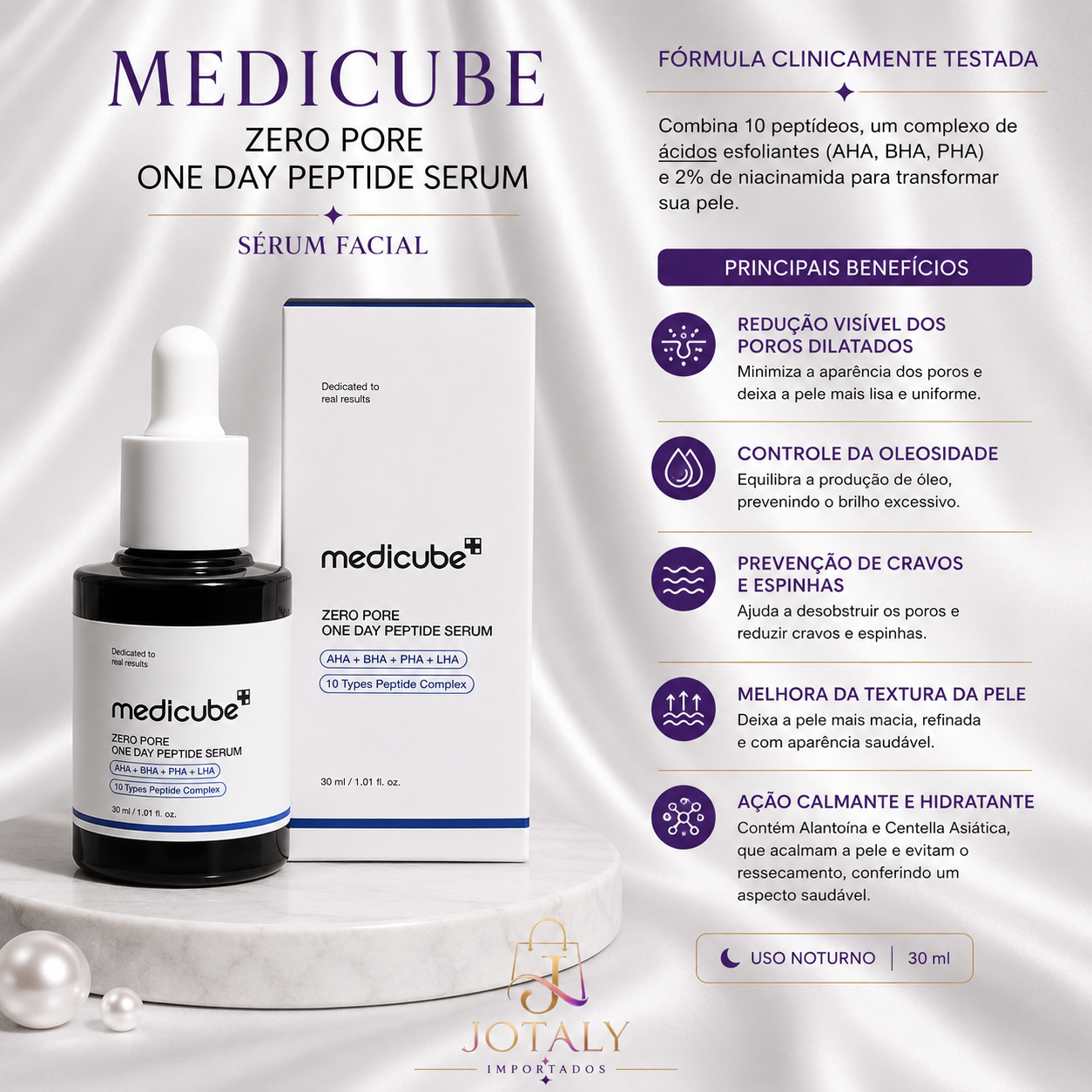 Medicube Zero Pore One Day Peptide Serum 30ml – Sérum para Poros e Oleosidade