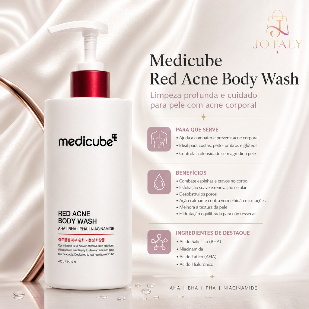 Medicube Red Acne Body Wash 400g | Sabonete Corporal para Pele com Acne