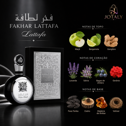 Fakhar Lattafa Eau de Parfum Masculino 100ml Original