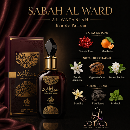 Perfume Árabe Sabah Al Ward Al Wataniah Eau de Parfum 100ml Original
