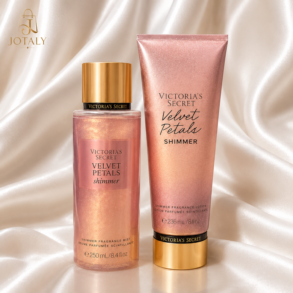 Kit Victoria’s Secret Velvet Petals Shimmer – Body Splash 250ml + Loção Corporal 236ml