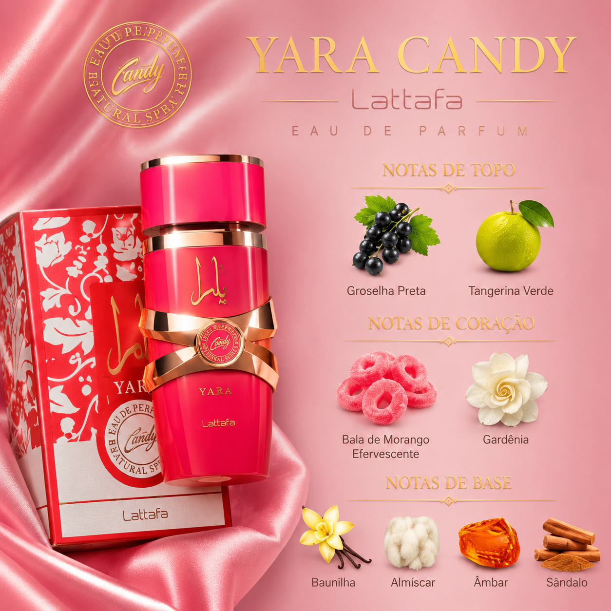 Lattafa Yara Candy Eau de Parfum 100ml Original