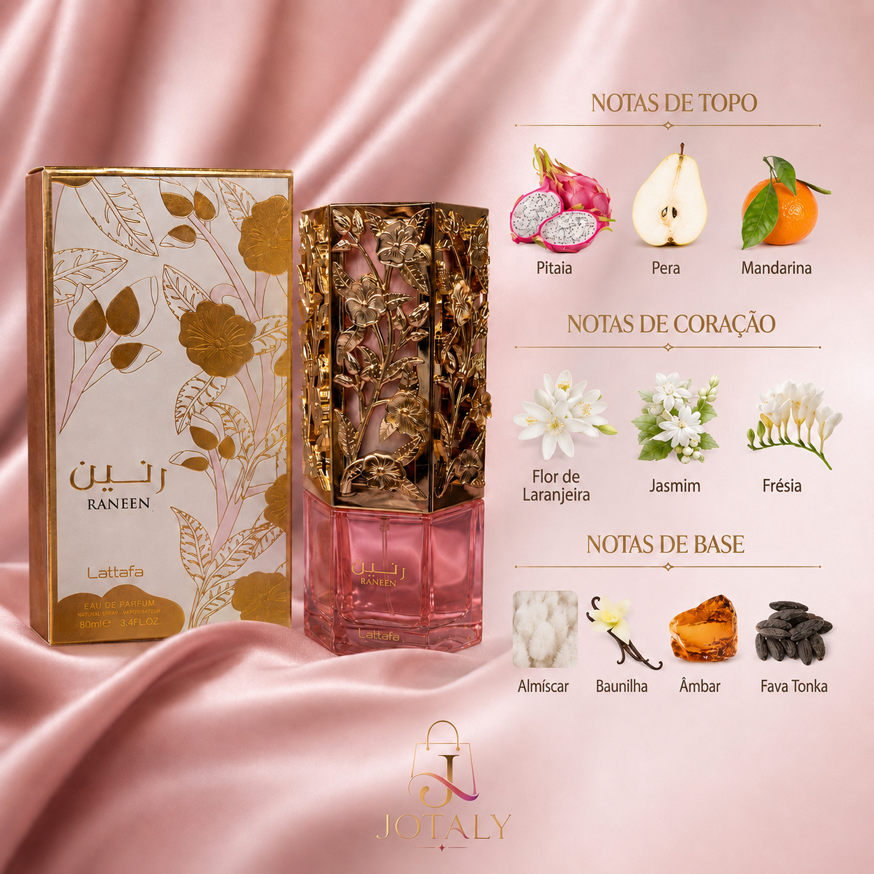 Perfume Raneen Asdaaf Eau de Parfum Feminino 80ml