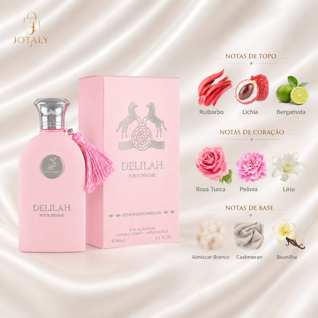 Perfume Delilah Pour Femme Alhambra Eau de Parfum Feminino 100ml