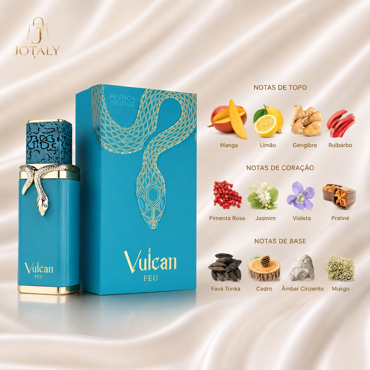 Perfume Vulcan Feu French Avenue Eau de Parfum 100ml Original