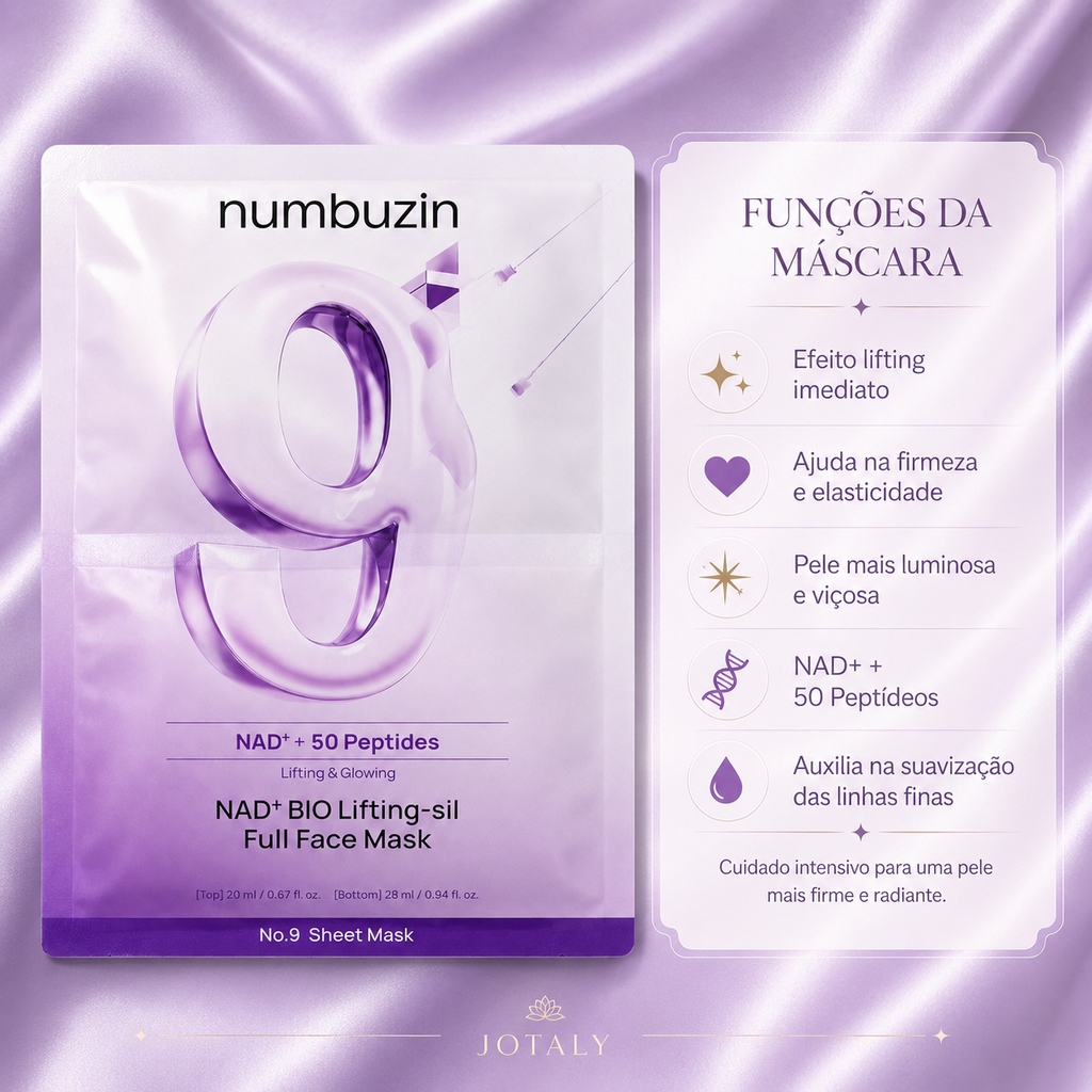 Máscara Facial Numbuzin Nº 9 NAD+ Bio Lifting-sil Full Face Mask