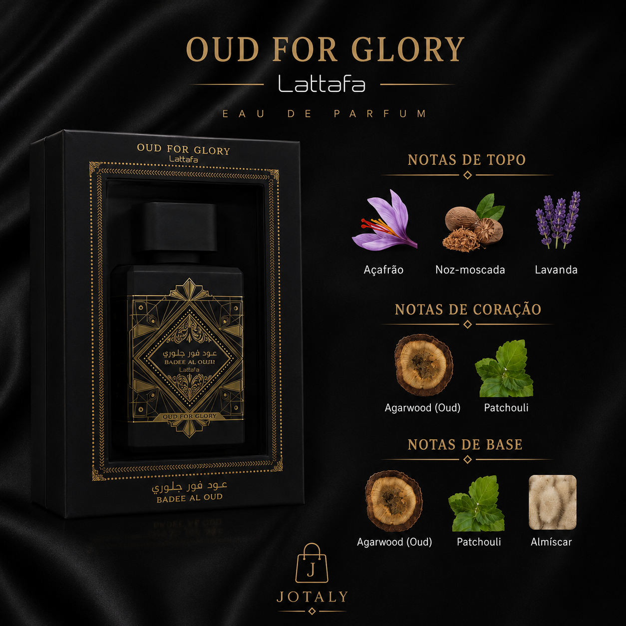 Lattafa Bade’e Al Oud Oud for Glory Eau de Parfum 100ml Original