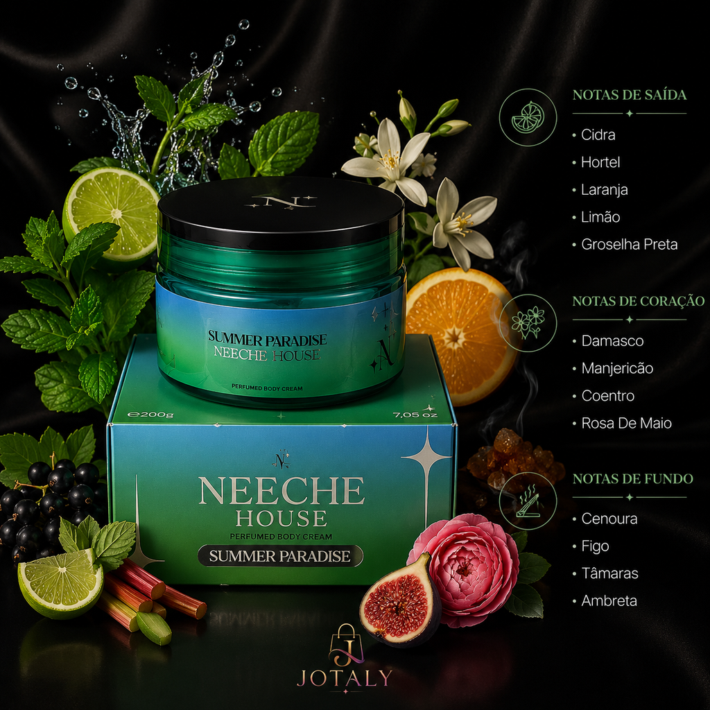 Summer Paradise – Creme Corporal Perfumado Neeche House 200g
